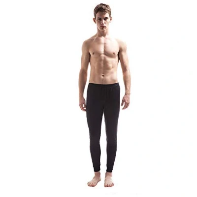 Afbeelding van JASMINE SILK Mens Pure Zijde Thermische Lange Johannes Zwart