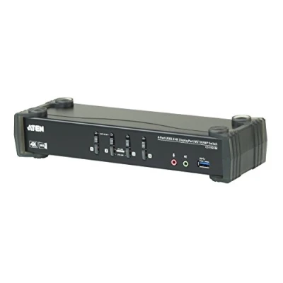 Afbeelding van ATEN 4 Poorts KVM Schakelaar USB 3.0 4K DisplayPort MST Zwart