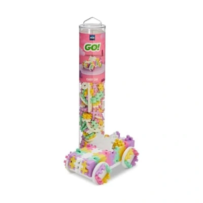 Afbeelding van Plus Color Cars Candy Tube Constructiespeelgoed Set Met Bouwstenen 200 Delige Bouwset Bouwspeelgoed Vanaf 3 Jaar