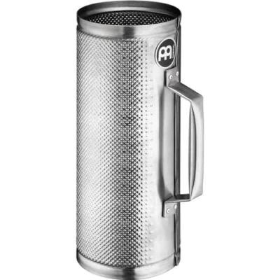 Afbeelding van Meinl Percussion Merengue Güira Instrument Groot hol kapinstrument met handvat Inclusief krassen Staal, Zilver (MGU1)