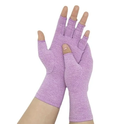 Afbeelding van One Comprimeren Bamboe Artritis Handschoenen, Originele Compressie Handschoenen voor Vrouwen &amp; Mannen, Hand Pijn Verlichting, Carpaal Tunnel (S, Paars)