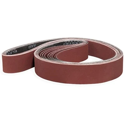 Afbeelding van Sruhrak Schuurband 50 x 2000 mm 10 stuks bandschuurmachines schuurbanden, elk 2 korrel 60/80/120/240/400 schuurbandset, voor schuren, vijlen, slijpen en ontroesten, het beste hout