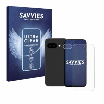 Afbeelding van Savvies Screenprotector voor Google Pixel 9a (Voor+Camera) Folie Beschermfolie transparant (18 Stuks)