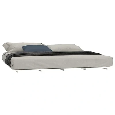 Afbeelding van vidaXL Bedframe massief grenenhout wit 160x200 cm
