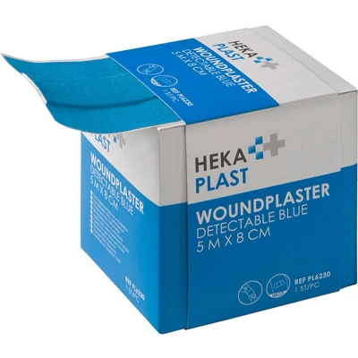 Afbeelding van Hekaplast Dispenser 5m x 8cm detectable (1 st)