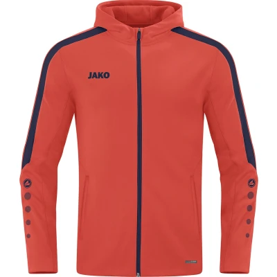 Afbeelding van JAKO Jas met kap Power Flame/marine