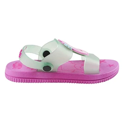 Afbeelding van Peppa Pig Sandalen Kleur Blauw en Roze Maat 26/27 3D Karakter op de voorkant Kindersandalen van PVC Origineel product Ontworpen in Spanje