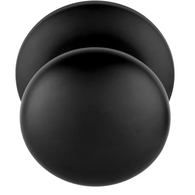 Afbeelding van Formani Voordeurknop BASICS LB80V vast op rozet mat zwart