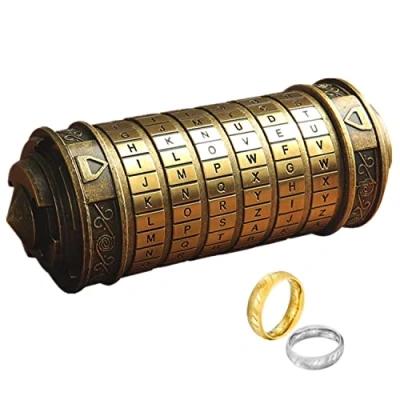 Afbeelding van Cryptex Puzzel Dozen Da Vinci Code Mini Lock met verborgen compartimenten Verjaardag Valentijnsdag Mysterieuze verjaardagscadeaus voor familie en vrienden