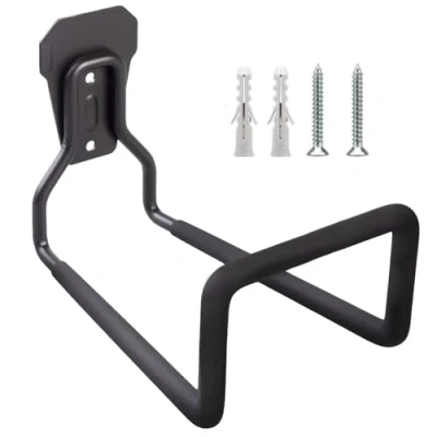 Afbeelding van Maclean MC 441 Ophanghaken Stalen garage muurbeugel Wandmontage Ophangsysteem voor banden gereedschap ladder slangen en fiets max 35kg 13cm x 11cm 16cm