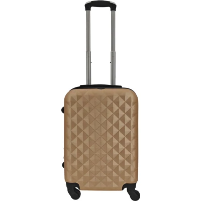 Afbeelding van SB Travelbags &#039;Expandable&#039; Handbagage koffer 55cm 4 wielen trolley Champagne