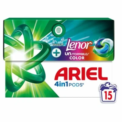 Afbeelding van Ariel 4in1 Wasmiddel Pods Color Lenor Unstoppables 15 stuks