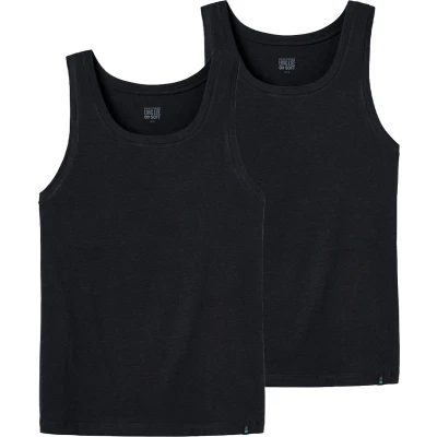 Afbeelding van Schiesser TANK 2ER PACK LIFT SOFT Hemd, Heren, Maat: XXL, Blauschwarz