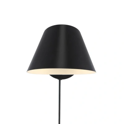 Afbeelding van DFTP by Nordlux Wandlamp Stay Short met stekker, zwart
