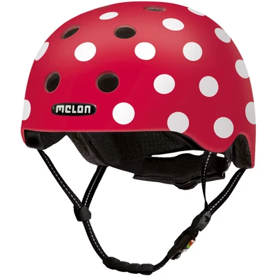 Afbeelding van Melon kinderhelm Urban Active junior 52 58 cm roze/wit mt M/L