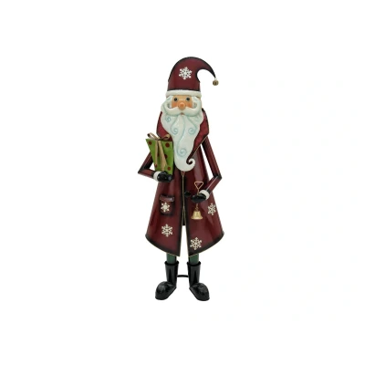 Afbeelding van Europalms Kerstman , metaal, 150cm, rood