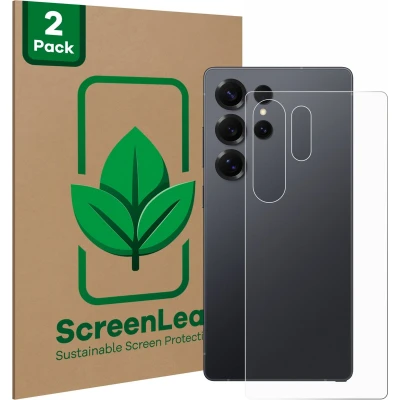 Afbeelding van ScreenLeaf Screenprotector voor Samsung Galaxy S25 Ultra Enterprise Edition (Achterkant) Duurzame schermbescherming Folie Beschermfolie transparant (2 Stuks)
