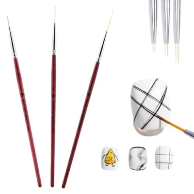 Afbeelding van Nail Art Tekening Lijn Borstel, UV/LED Schilderen en Brush Tips Builder