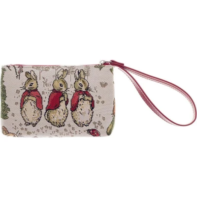 Afbeelding van Polstasje Portemonnee tas Gobelinstof Peter Rabbit Flopsy Mopsy and Cotton tail