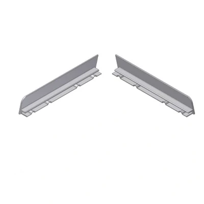 Afbeelding van Aluart Kopschotjes brute onbehandeld stel links en rechts voor waterslagprofiel 140mm