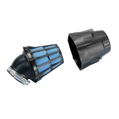 Afbeelding van Luchtfilter Polini Blue Air Box 37mm schuin