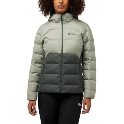 Afbeelding van Jack Wolfskin Ather Down capuchontrui W donsjack, leisteengroen, M dames
