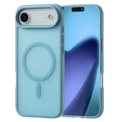 Afbeelding van Apple iPhone 17 Air MagSafe Hoesje Kunststof imoshion Hardcase/Backcover Lichtblauw Telefoonhoesje