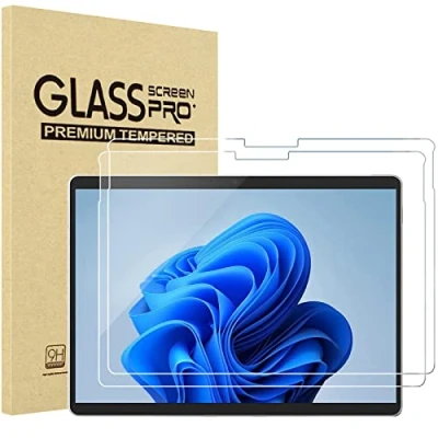 Afbeelding van ProCase 2 Stuks Screen Protector voor Microsoft Surface Pro 8 / X 13 inch 2021, Tempered Gehard Glas Beschermglas Schermbeschermer Screenprotector Beschermfolie Helder