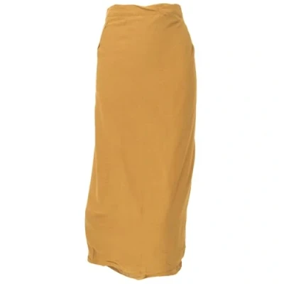 Afbeelding van GURU SHOP Lange wikkelrok, strandrok, zomerrok kaneelrood, dames, synthetisch, curry, Eén Maat