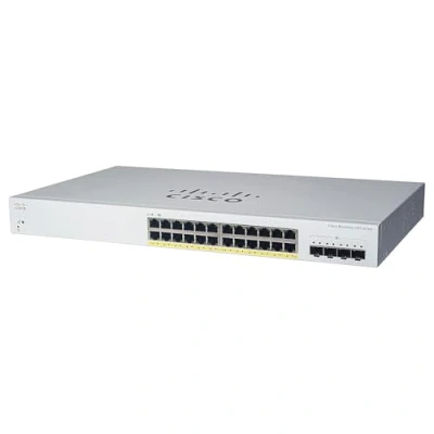 Afbeelding van Cisco Business CBS220 24P 4X Smart Switch 24 GE poorten PoE 4x10G SFP+ 3 jaar beperkte hardwaregarantie (CBS220 EU)