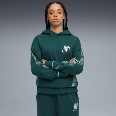 Afbeelding van PUMA Sweatshirt &#039;Puma Hoops x Harry Potter™&#039; lichtgroen / donkergroen offwhite