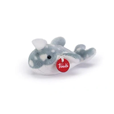 Afbeelding van Trudi Trudini Walvis (XS 51351) Pluche knuffel Ca. 10 cm (Maat XS) Geschikt voor jongens en meisjes Blauw/Wit