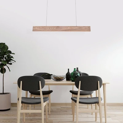 Afbeelding van V TAC VT 7975 Design plafondlampen hanglampen IP20 Hout 10 Watt 1250 Lumen 3000K