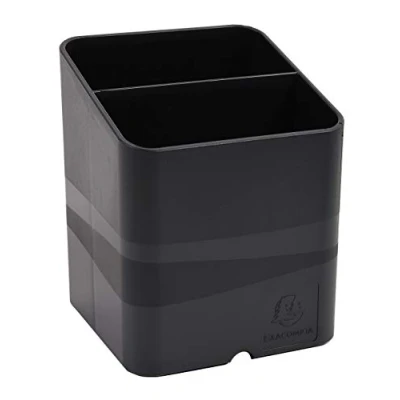 Afbeelding van Exacompta ref. 677014D Doos Met 10 Pennenhouders PEN CUBE ECOBLACK 2 vakken van verschillende grootte en hoogte Afmetingen: 7,4x7,4x9,3 cm Kleur zwart