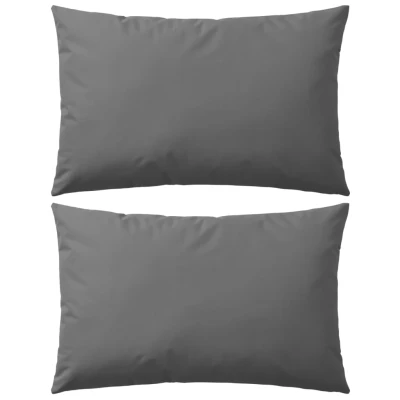 Afbeelding van Buitenkussens 60x40 cm grijs 2 st