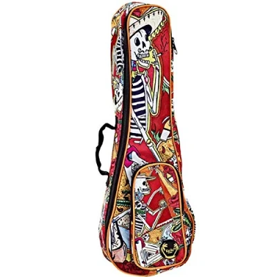 Afbeelding van Ortega KUB EM CC Keiki Gig Bag El Muerto (Concert Ukulele) Tas voor ukuleles
