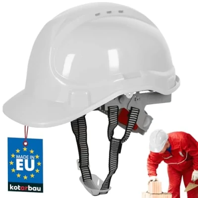 Afbeelding van KOTARBAU® Veiligheidshelm bouwhelm instelbaar wit
