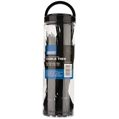Afbeelding van Draper Nylon kettingen multi size zwart 650 stuks,