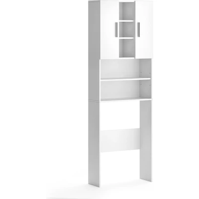Afbeelding van Vicco Wasmachinekast Luis, Wit/Wit, 190 x 64 cm