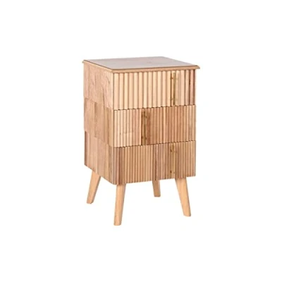 Afbeelding van Nachtkastje DKD Home Decor Gouden Lichtbruin Hout MDF 43 x 40 70 cm