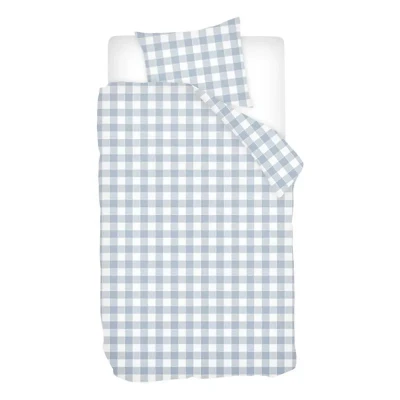 Afbeelding van Snoozing Lies Flanel Dekbedovertrek Eenpersoons 140x200/220 cm + 1 kussensloop 60x70 Blauw