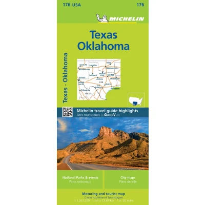 Afbeelding van TEXAS OKLAHOMA 11176 CARTE MICHELIN KAART: Map