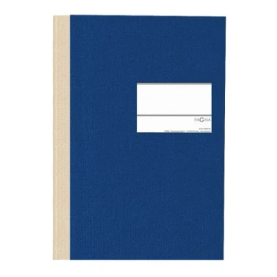 Afbeelding van Pagna 14212 02 business boek PNA CLASSICA A4 papier omslag met linnen structuur, weefselrug 96 vellen, geruit, kleur: blauw