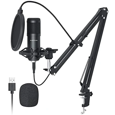 Afbeelding van SUDOTACK Professionele Podcast Microfoon USB Condensator, 192 kHz/24 Bit