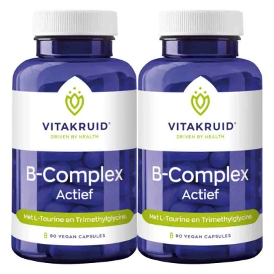 Afbeelding van Gratis Verzending: 2x Vitakruid B Complex Actief 90 vegacapsules