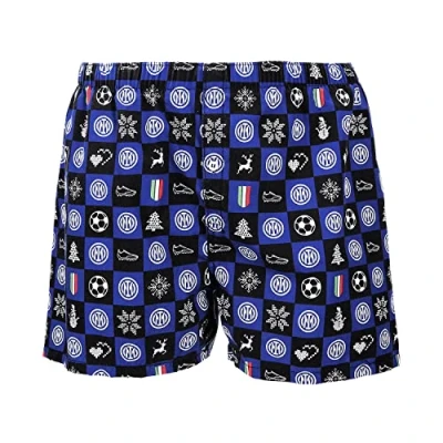 Afbeelding van F.C. Inter Unisex Xmas Boxer Boxershorts, blauw, XL