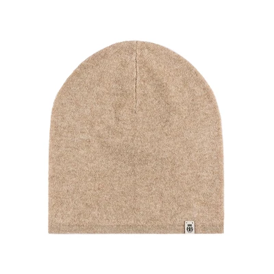 Afbeelding van Roeckl Pure Cashmere beanie kasjmier muts wollen wintermuts oversized muts, beige, 55/60 cm