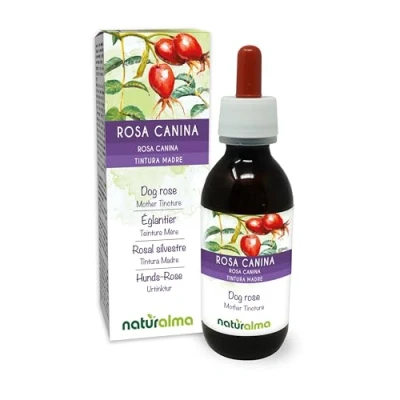 Afbeelding van Hondsroos (Rosa canina) vruchten (rozenbottel) Alcoholvrije moedertinctuur Naturalma Rijk aan vitamine C Vloeibaar extract druppels 120 ml Voedingssupplement Veganistisch