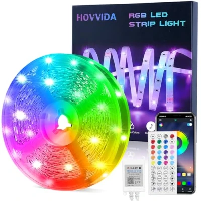 Afbeelding van HOVVIDA LED strip, 30 LED&#039;s/Meter (15M)