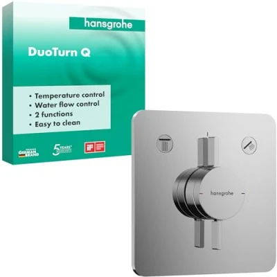 Afbeelding van Hansgrohe hg mixer concealed 2 outlets duoturn q chrome 75414000